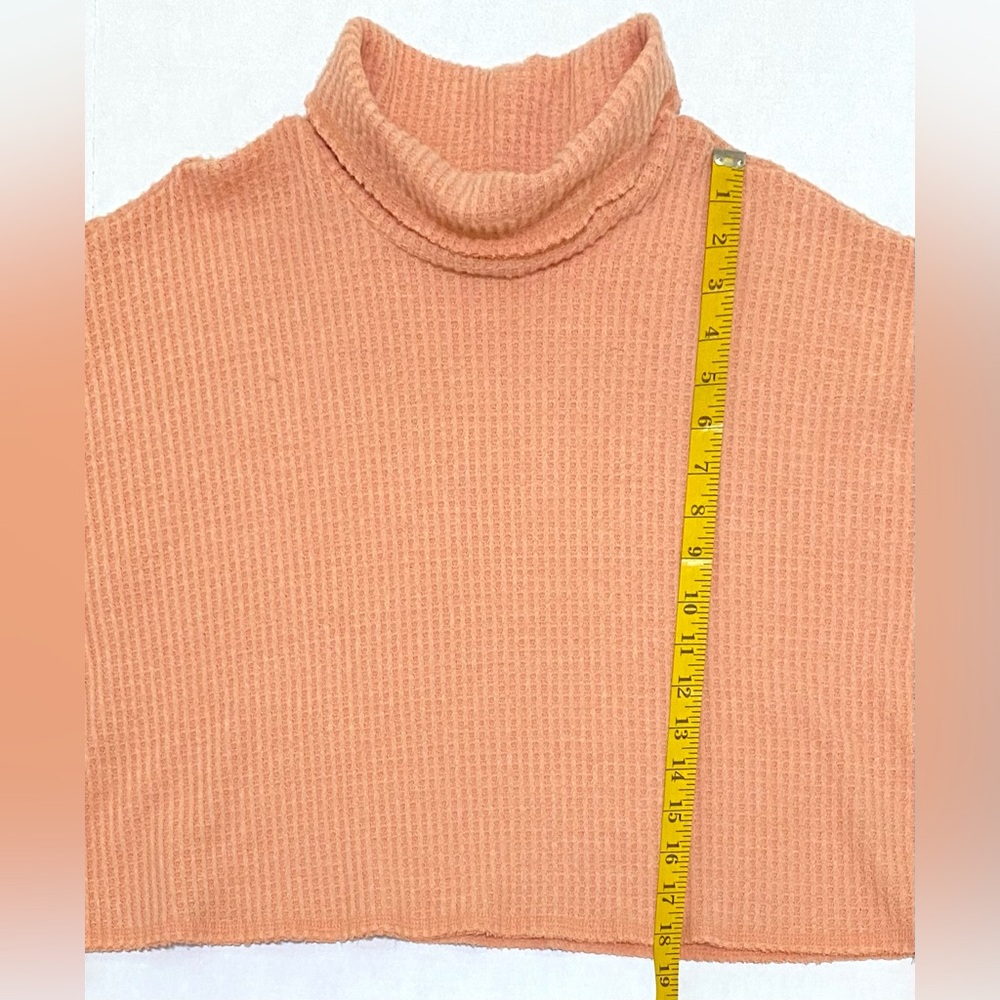 Wild Fable Womens XL Solid Orange Waffle Knit Crop Top Boho Y2K Streetwear - Picture 11 of 15